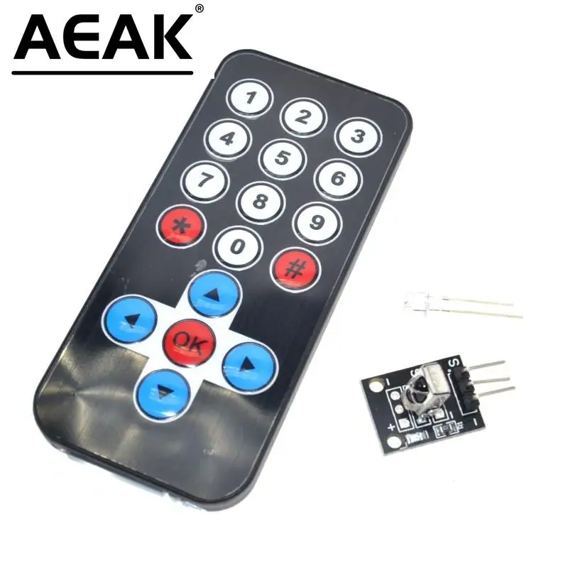 1LOT Infrared IR Wireless Remote Control Module Kits DIY Kit HX1838 For Arduino Raspberry Pi