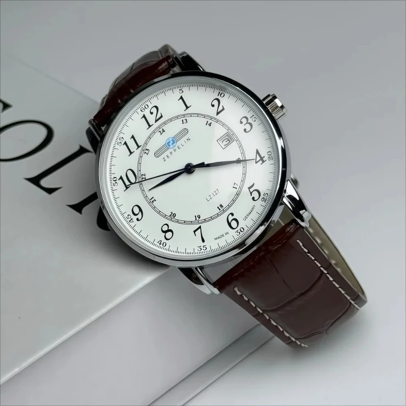 Zeppelin Airship Couple Watch Simple Fashion Men's Professional Quartz Watch Three Pin Calendar Sports Watch