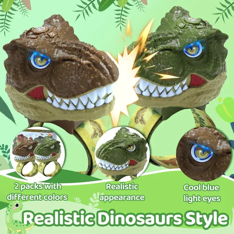 Dinosaur Head Walkie Talkie, Kids Toy Communication Device, 2 Pcs Set, Indoor Fun, Outdoor Play, Family Communication, Cool Eyes