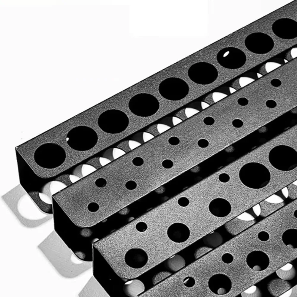 

Heavy Duty Screwdrivers Pliers Wall Rack 14/18/23 Holes Black Wall Mounted Pliers Holder Durable Space Saving