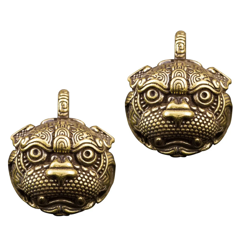 

2 Pcs Retro Style Pendant Party Favors Keychain Adornment Bracelet Making Charm