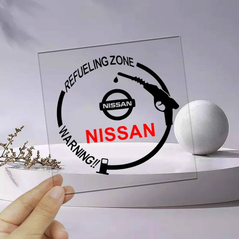 Car Fuel Tank Cap Stickers Vinyl Fashion Decoration Decals For Nissan Nismo Almera Tiida Juke Teana Qashqai 350Z 370Z GTR