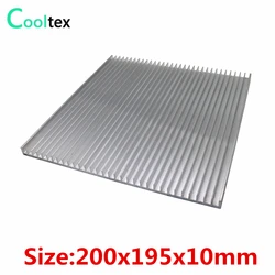 (wysoka moc) 200x195x10mm aluminiowy radiator DIY radiator do chłodzenia elektronicznego tranzystora mocy LED