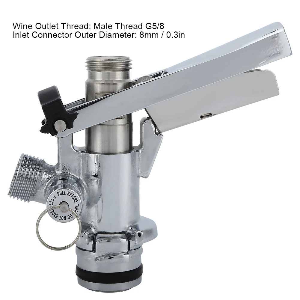 G5/8 U نوع بيرة من الفولاذ المقاوم للصدأ برميل مقرنة موزع ملحق للمنزل بار مطعم تخمير برميل مقرنة مشروع البيرة المقرنة