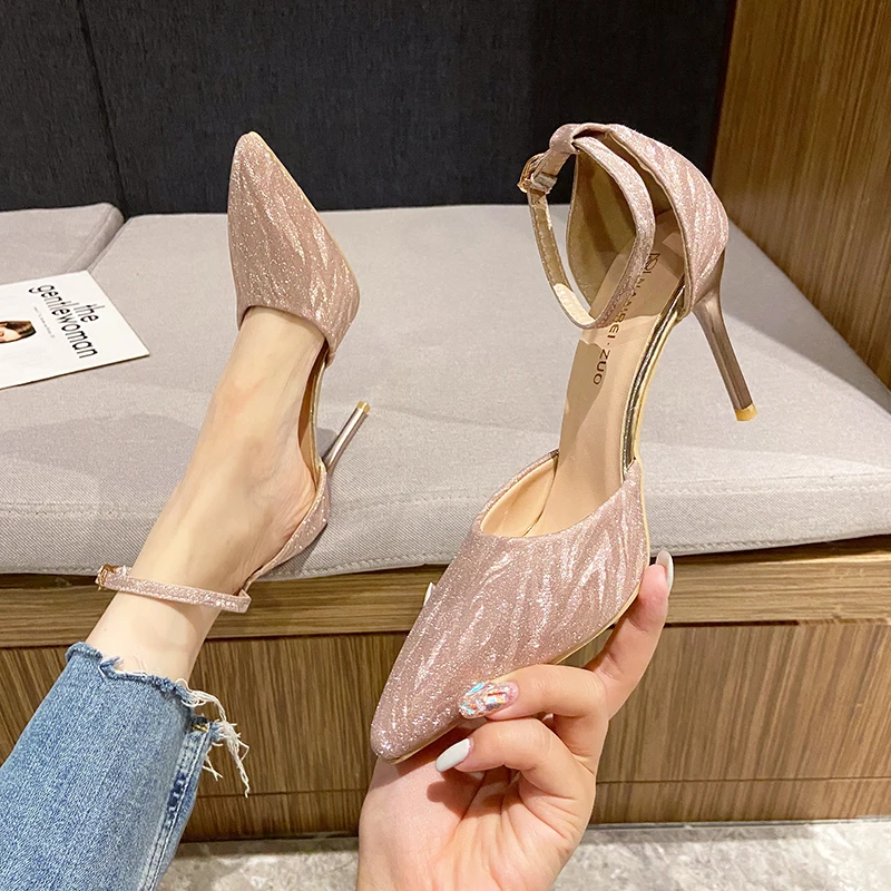 

New Fashion High Heels Shoes Woman Pump Thin Heel Female Comfortable Female Elegant Beautiful Dress Female Office Pumps Shoes