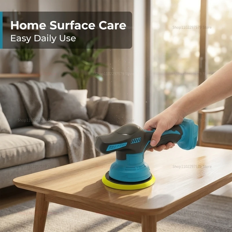 Wireless 18V Electric Car Polisher Rotary Buffer Machine for Waxing Sanding Sealing Glazing Auto Detailing Tools view 4