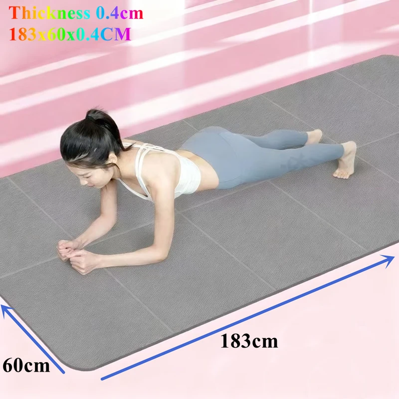 1830x600MM Foldable Yoga Mat  4mm Thicknesses for Yoga Floorexercise Eco Friendly Folding Travel Fitness Exercise Mat Workouts
