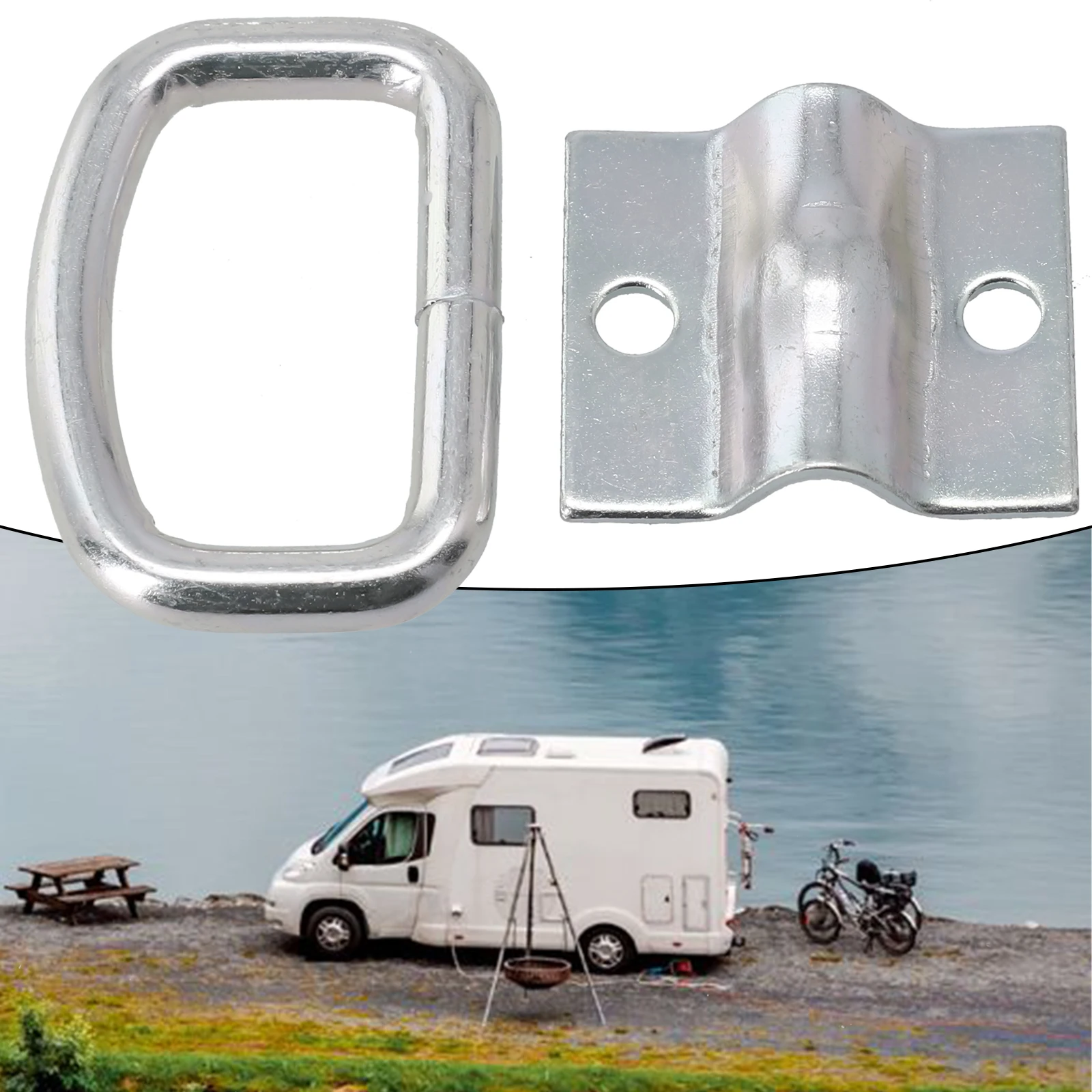 Pull Ring Secure D Rings Hook Tie Down Ring Load Anchor Trailer Forged Lashing Truck Accessories Easy Installation