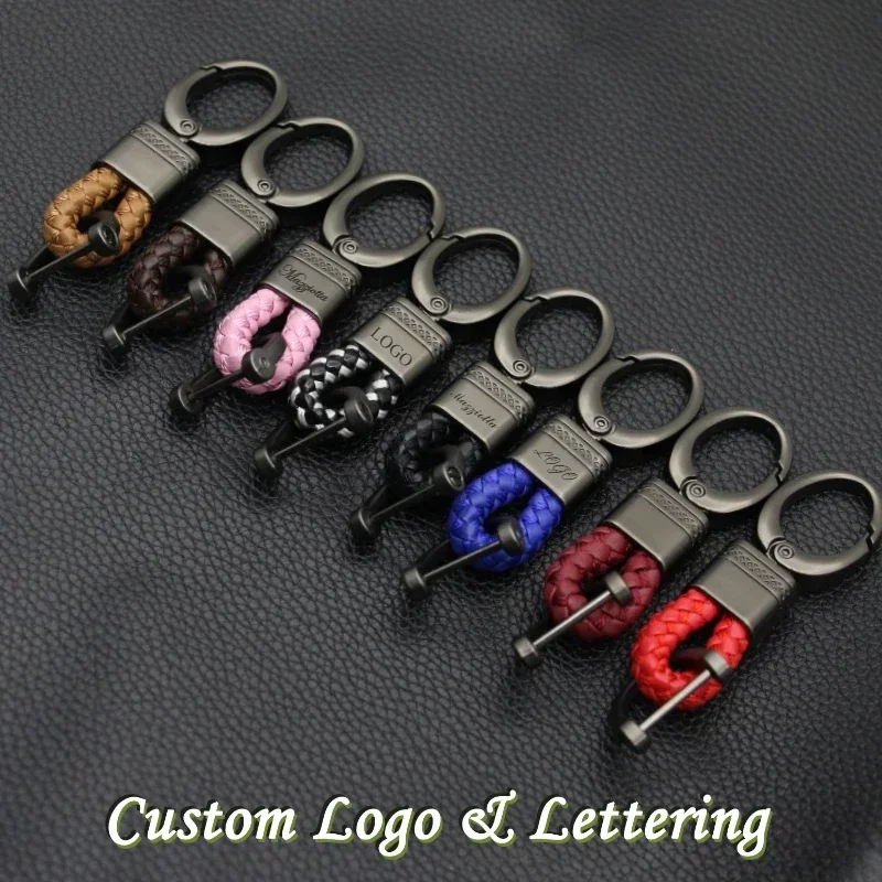 พวงกุญแจเชือกถักรถ PU หนังน่ารักจี้กระเป๋ารถ Key CHAIN VINTAGE พวงกุญแจของขวัญผู้ชายและผู้หญิง