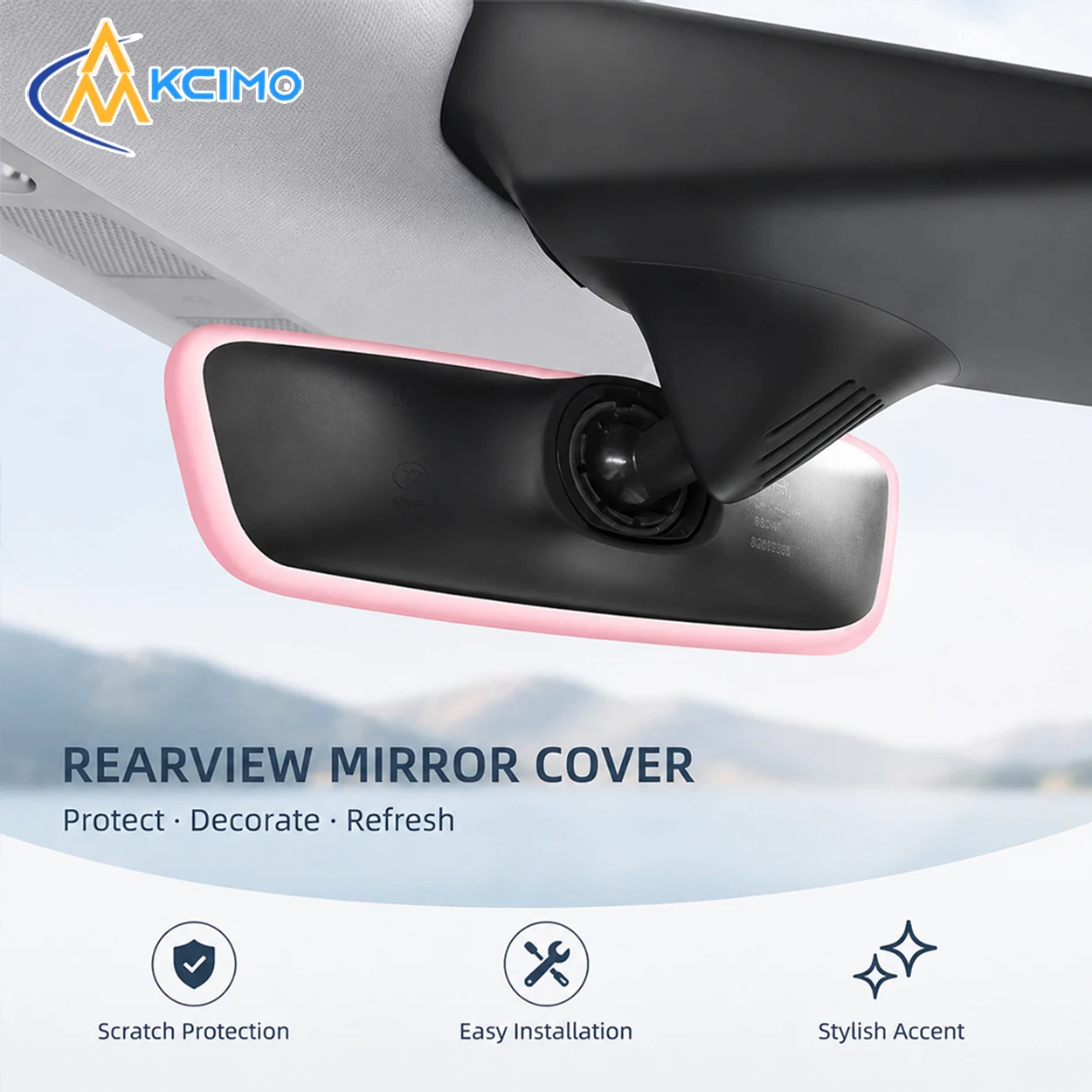Flexible Silicone Mirror Guard Frame, Anti-Scratch Protective Trim For Tesla 3/Y Rearview Mirror