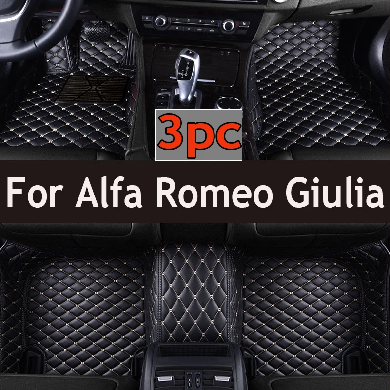 

Изготовленные на заказ 3D автомобильные коврики с полным покрытием для Alfa Romeo Giulia 2015-2021 Stelvio 2016-2021, аксессуары для интерьера, ковер
