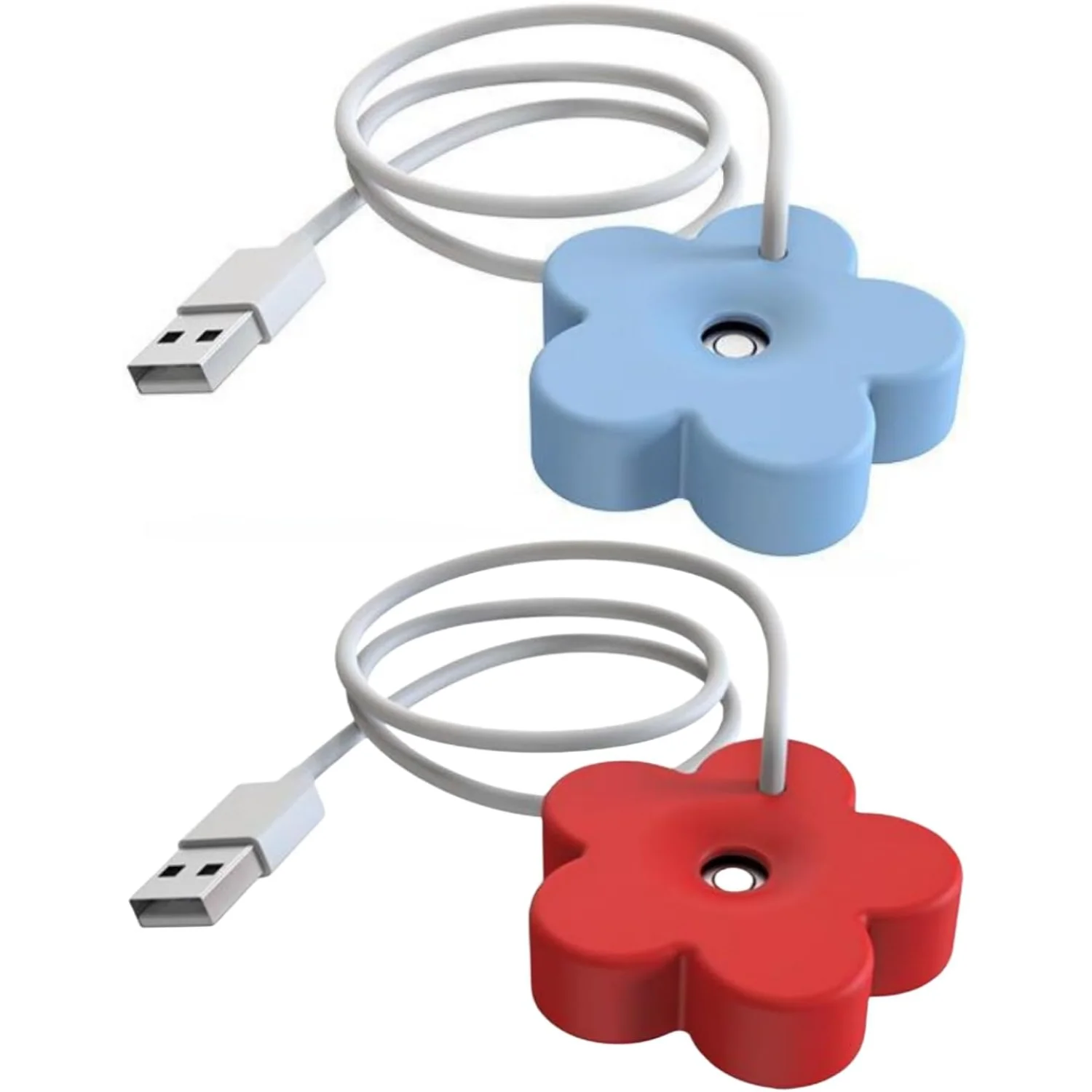 مرطب USB على شكل زهرة صغيرة، صانع الانحلال اللطيف، مبيد بالموجات فوق الصوتية، مرطب هواء شخصي محمول مقاوم للماء للسرير
