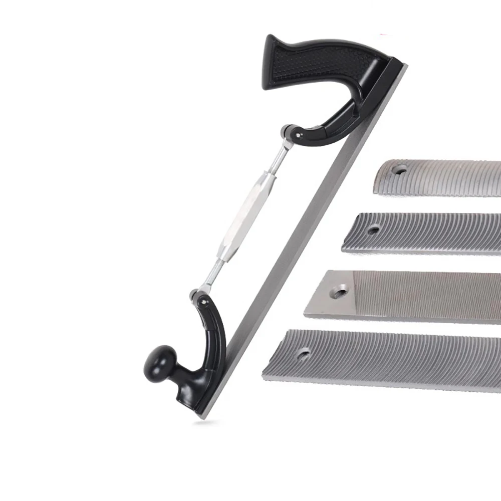 Folha de Metal do Carro Manual Arquivo Quadro Moído Dente Corpo do Carro Polisher Arquivos Flexível Arquivo Corpo Ajustável Titular com 350 mm Lâmina