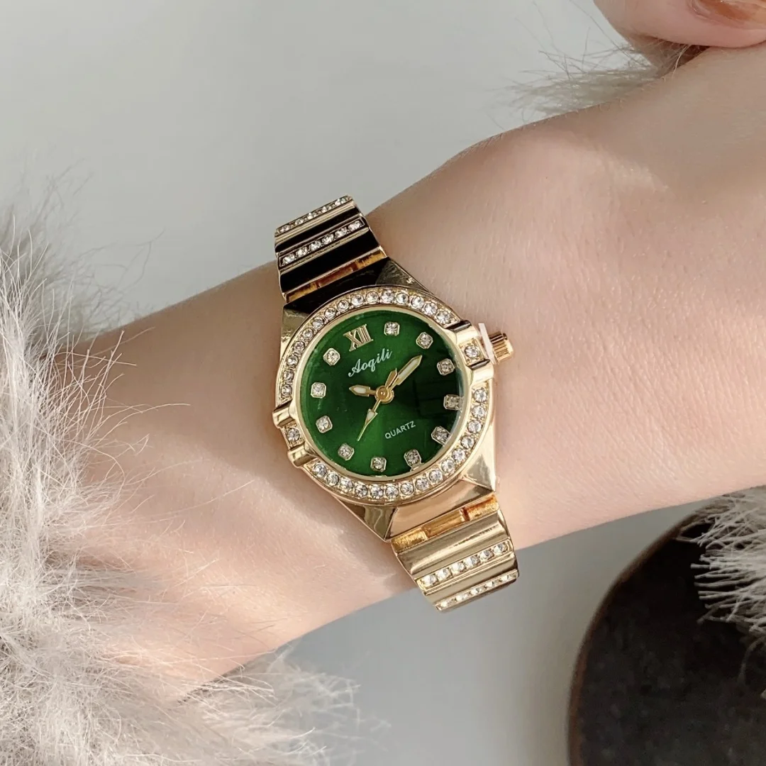 Золотые часы-браслет для женщин, роскошные женские наручные часы с маленьким циферблатом, элегантные кварцевые женские часы, модный подарок, reloj mujer