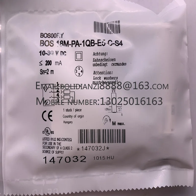 

Hot selling Real shooting Proximity switch BES03HH BES M08MG-UOC20B-BV03 BES00EZ BES M18ME-PSC80B-S04G-003 One year warranty