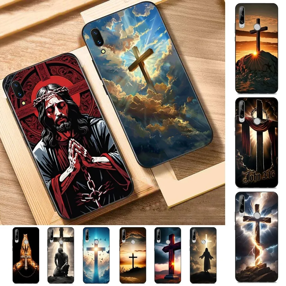 Bible Christian Jesus Cross Phone Case For Huawei Y9 6 7 5 Prime Enjoy 7s 7 8 Plus 7a 9e 9plus 8E Lite Psmart Shell