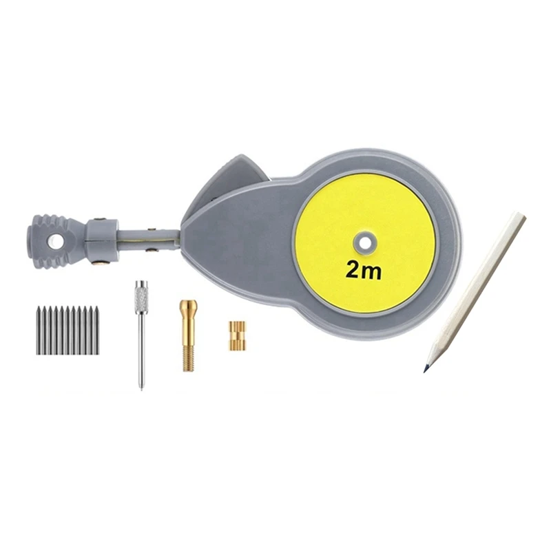 FGHGF-Rotape Tape Measure Compass,Tape Compass,Measure Beam Compass For Drawing Circles And Lines With Tape Measure