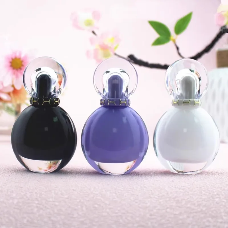 

5/10/15pcs High-grade 30ml Colorful Glass Perfume Bottle Oblate Spray Bottle Screw Cap Fragrance Diffuser Portable Delicate