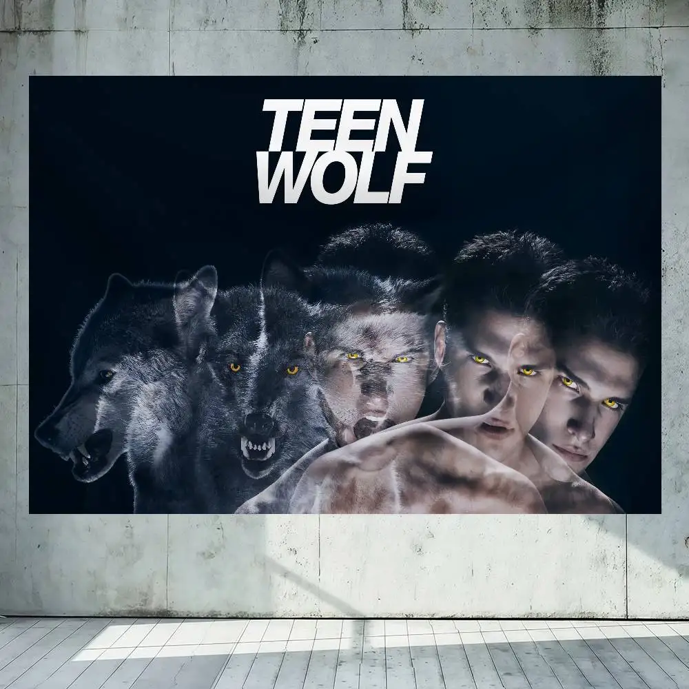 TV Show T-Teen W-Wolf  Flag Decoration Outdoor Picnic Party Home Camping Party Art Hanging Banner