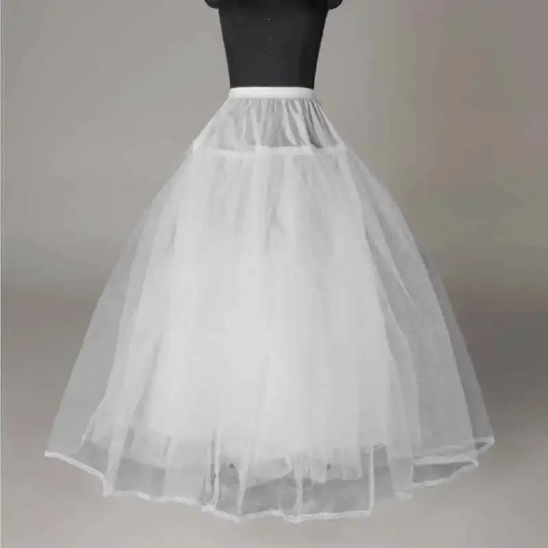 

WOMENS LAYERED TULLE MESH RUFFLED BRIDAL HOOP SKIRT SLIP PETTICOAT