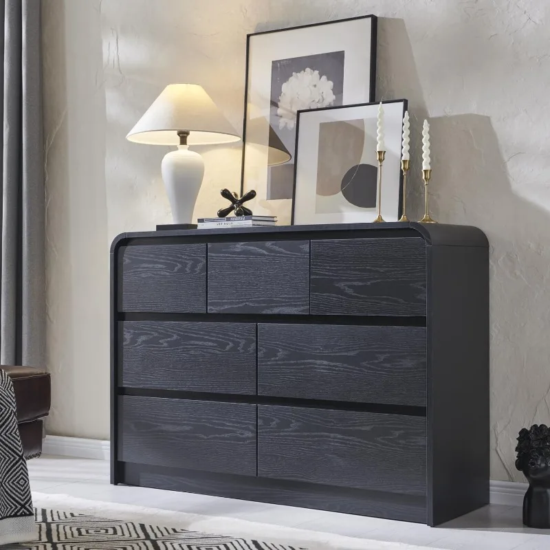 Modern 7 Drawers Dresser for Bedroom, 47