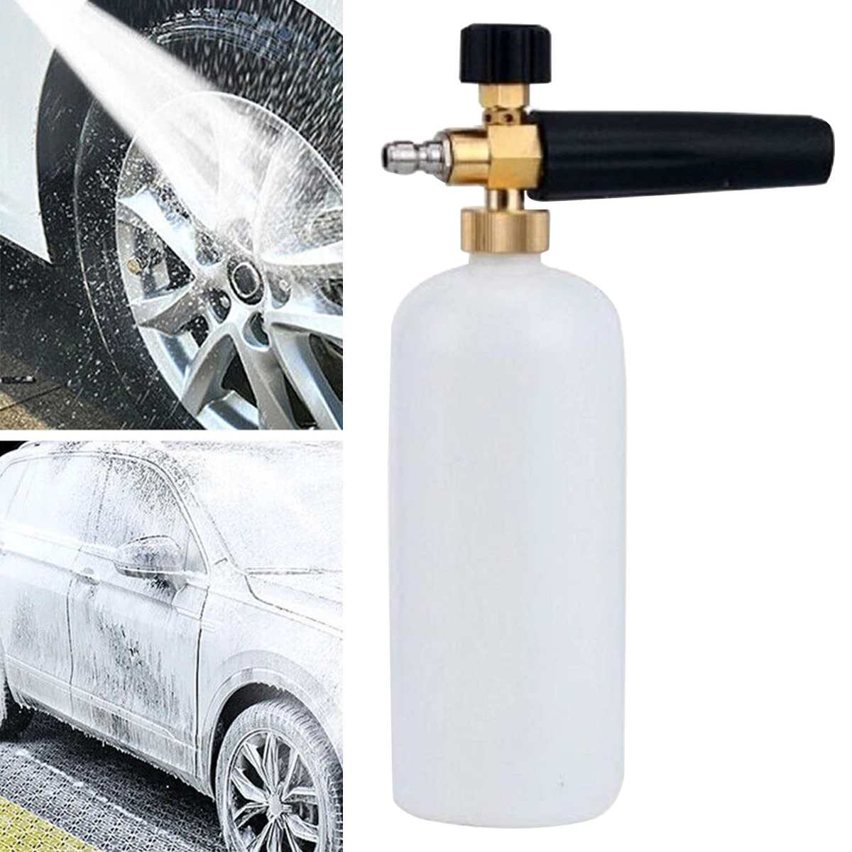 1 Liter Spray Kettle, Snowflake Foam Pot - High-Pressure Water Gun Car Wash Sprayer with Nozzle - Foam Spray Pot