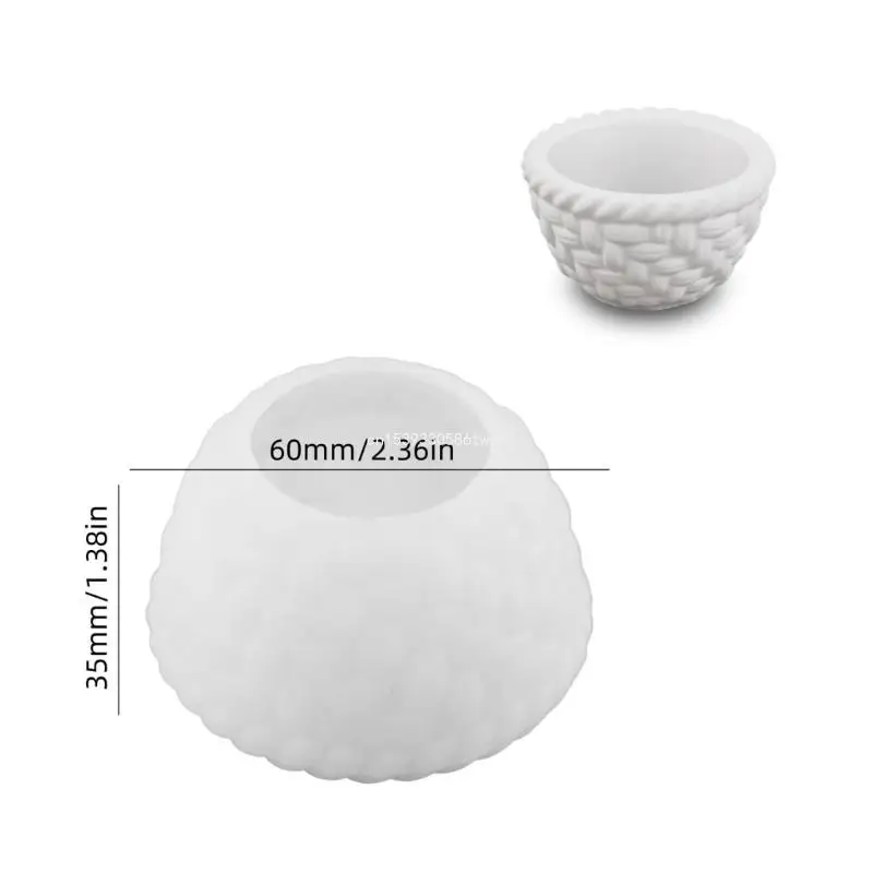 Flower Basket Silicone Holder Mold Silicone Craft Molds for Candle Dropship