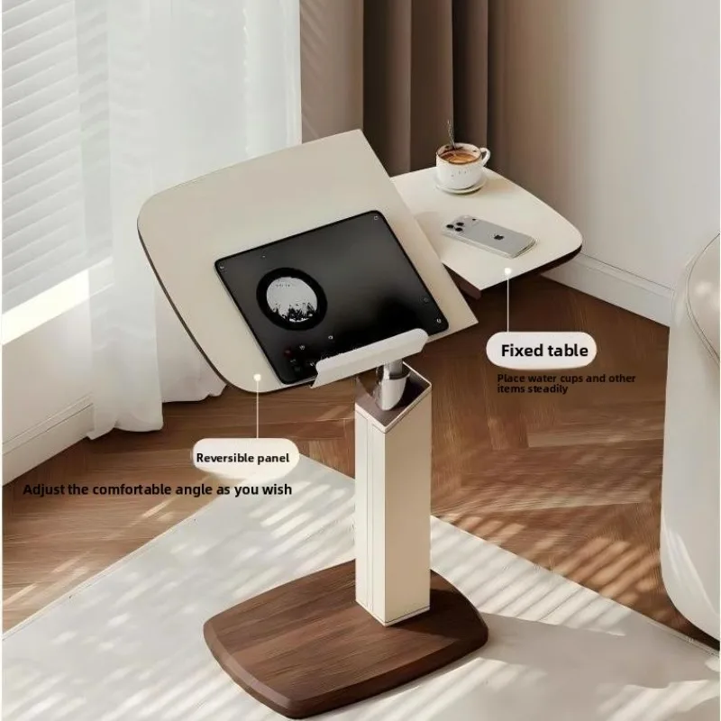Sofa Side Table Removable Flip Small Table Living Room Coffee Table Bedroom Lift Bedside Table Household Rotating Computer Table