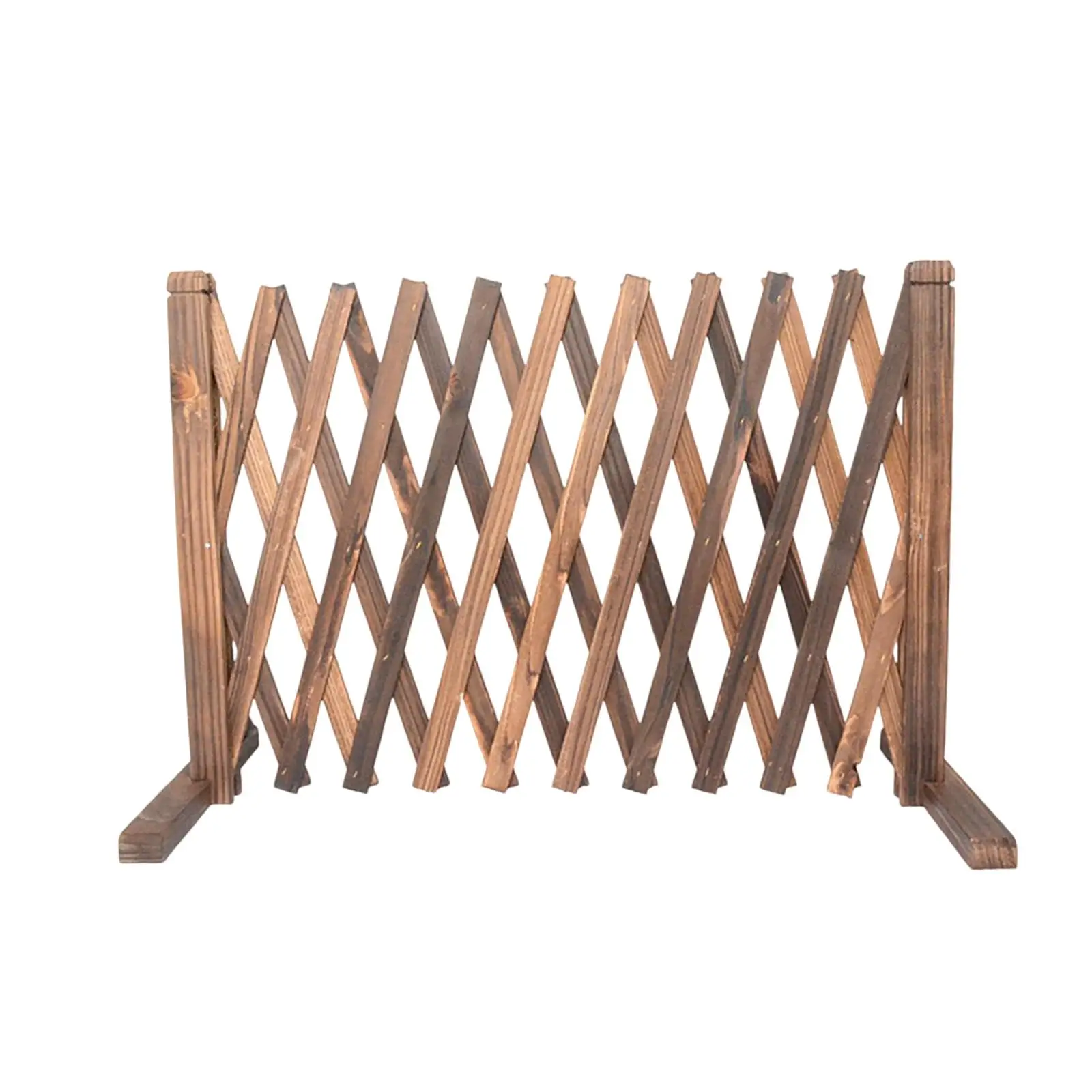 Wooden Fence Foldable Garden Screen Panel Photo Props for Courtyard Outdoor Indoor