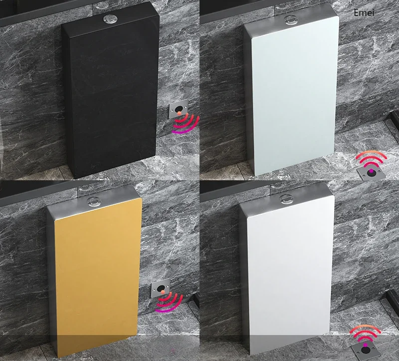 

Унитазный напольный смывной бачок с мощным индукционным смывом, из нержавеющей стали