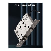 GROCE-Tuya Smart Locks Fully Automatic Electronic Door Lock With Biometric Fingerprint Lock Rfid Card Password Key Unlock