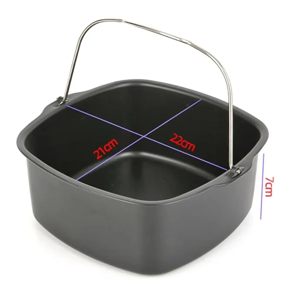 Air Friteuse Non-stick Cake Bakplaat Mand voor Philips Ovenschaal Pan Air Friteuse Keuken Airfryer Accessoires Bakmand