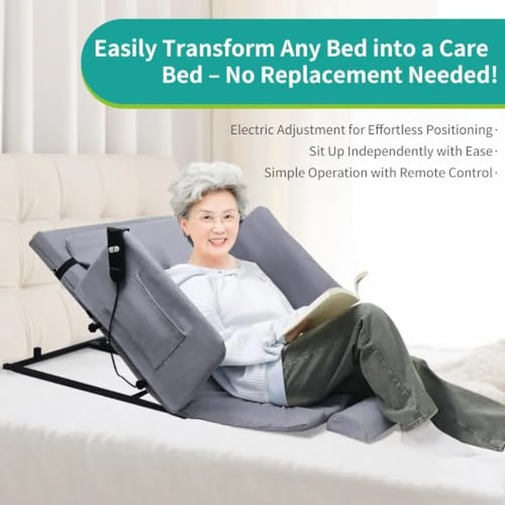 Electric Lifting Backrest with Side Rails 300 lbs Capacity