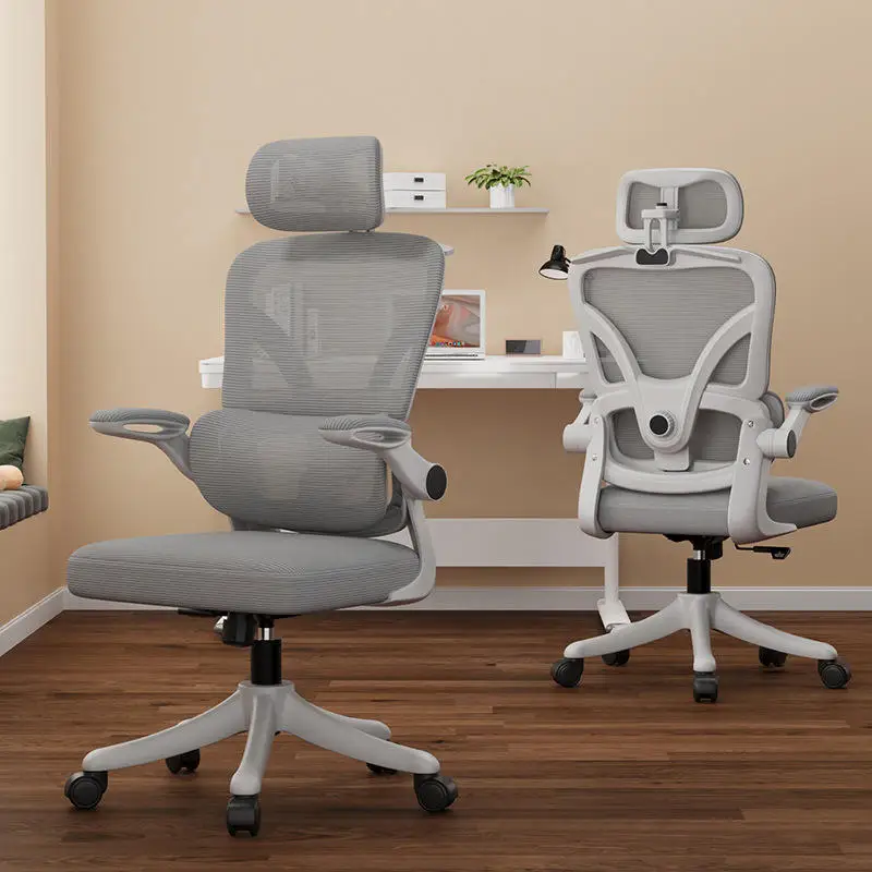 Height Adjustable Black White Meeting Ergonomic Office Mesh Popular Custom Computer Task  Chair With Headrest