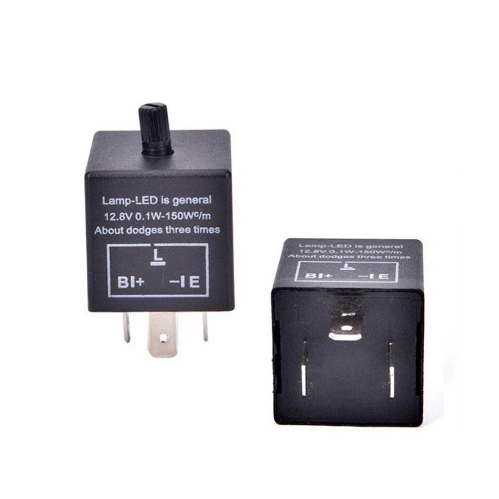 High Quality Car Accessories 3-Pin LED Flasher Relay Car Relay Adjustable LED Flasher Relay Flasher Relays Motorcycle & Car