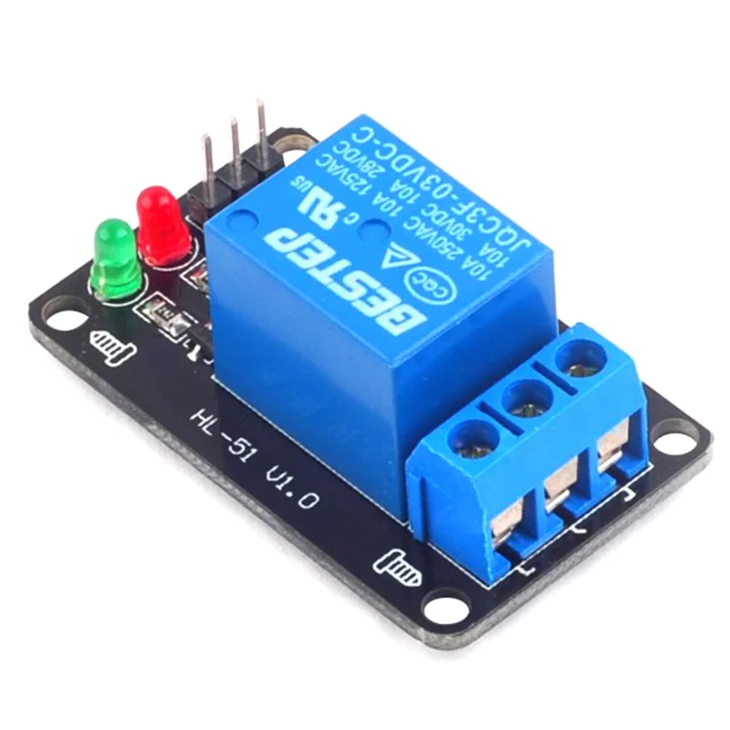 1PCS 1 Channel 3V Relay Module Board 3.3V Low Level Lamp No Burn Fast Switch
