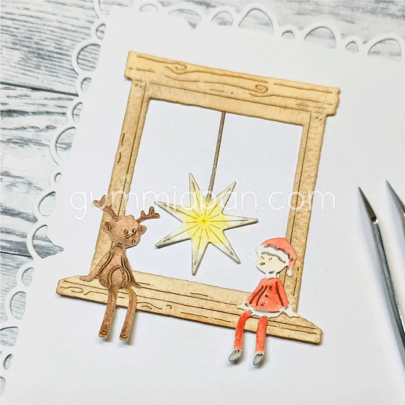 Two Fir Trees Yeteng Bird Cutting Dies Scrapbook Diary Decoration Stencil Embossing Template DIY Greeting Card Handmade 2025