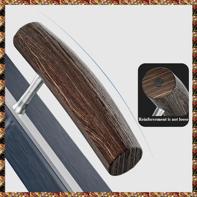 BTCL Cement Trowel Plastering Trowel Drywall 0.5Mm Thick Finishing SK5 Steel Trowel With Wenge Wood Handle L-Shank