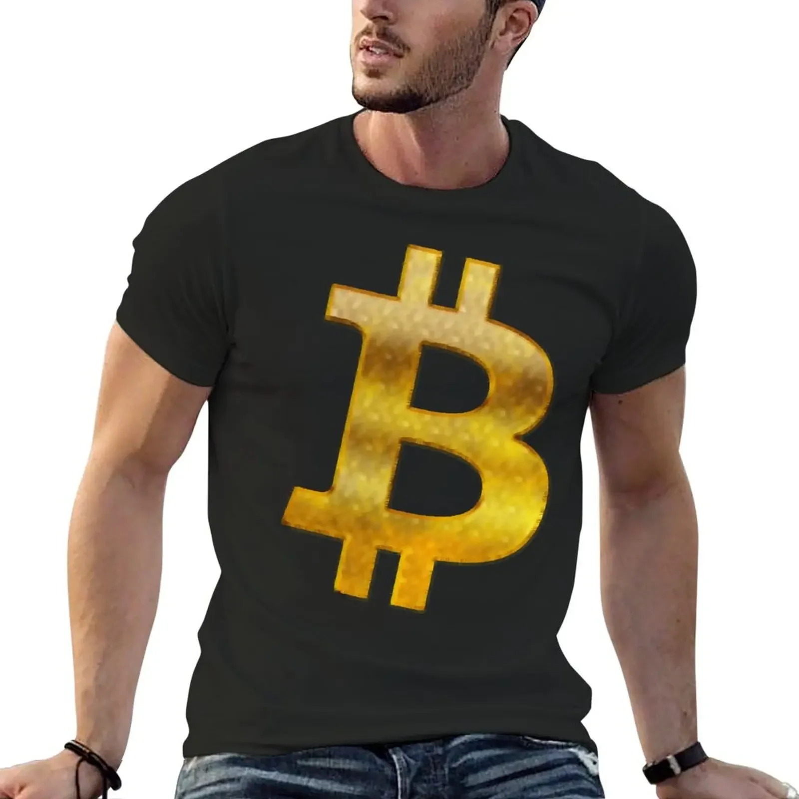 

Bitcoin logo T-Shirt summer 2025 valentines boutique clothes oversized t shirt men