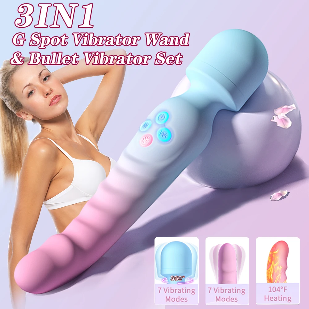 Vibromasseur AV puissant pour femmes, godes point G, baguette magique, stimulateur de Clitoris, masseur vaginal féminin, jouets sexuels pour adultes