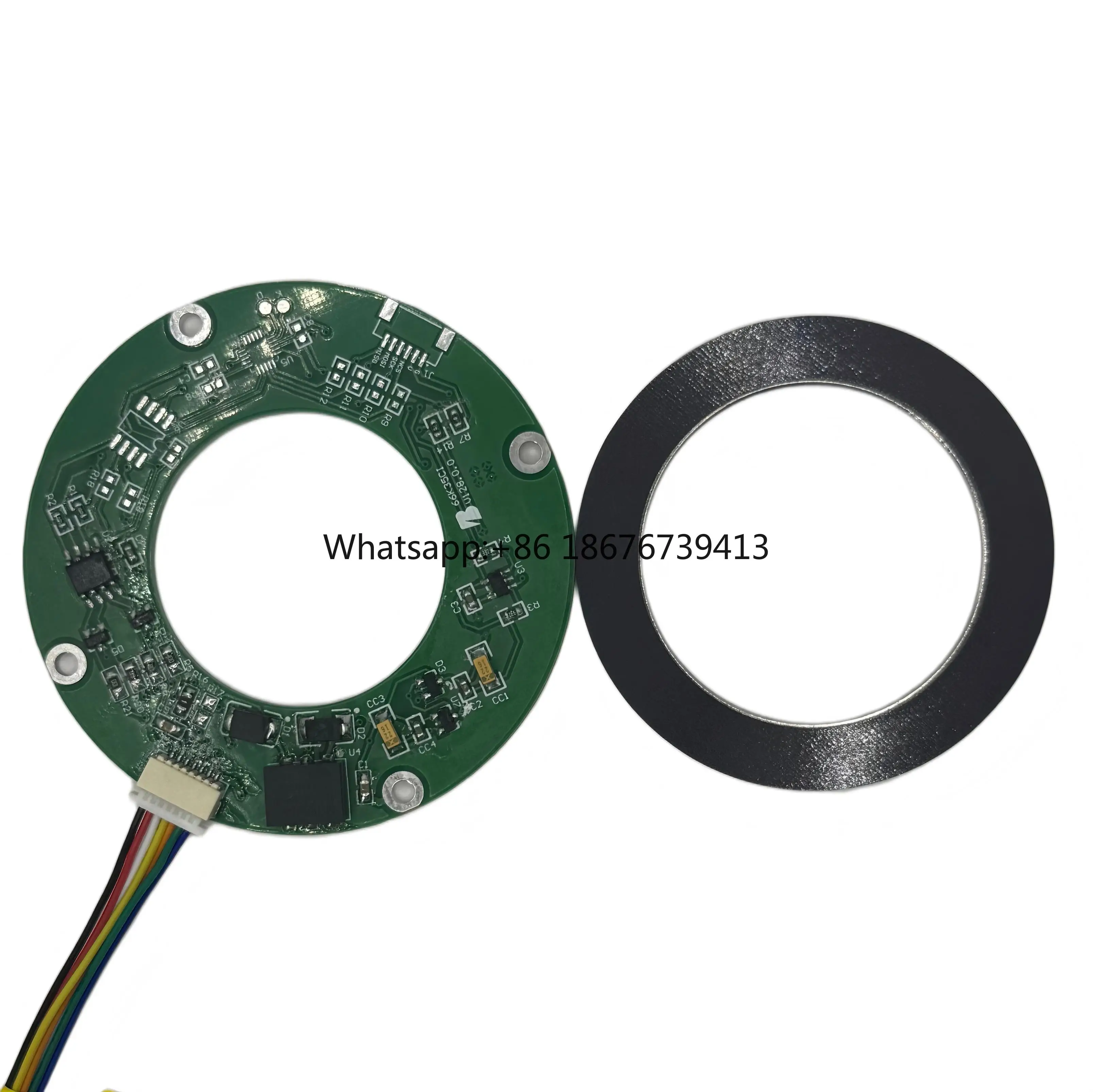 SAM-F Slim Split Absolute Magnetic Magnetoelectric Encoder Hollow Through Shaft for UAV Gimbal Stabilizer Intelligent Equipment