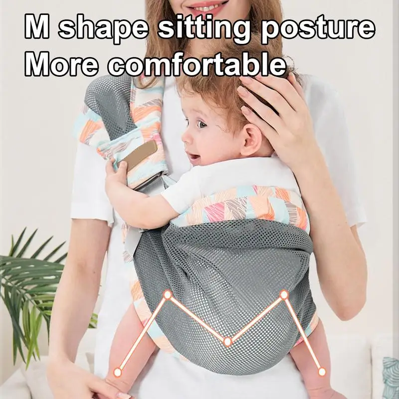 Baby Carrier Adjustable Baby Wrap Hip Sling Comfortable and Breathable Baby Holding Carrying Tool for Picnic Camping Car Home