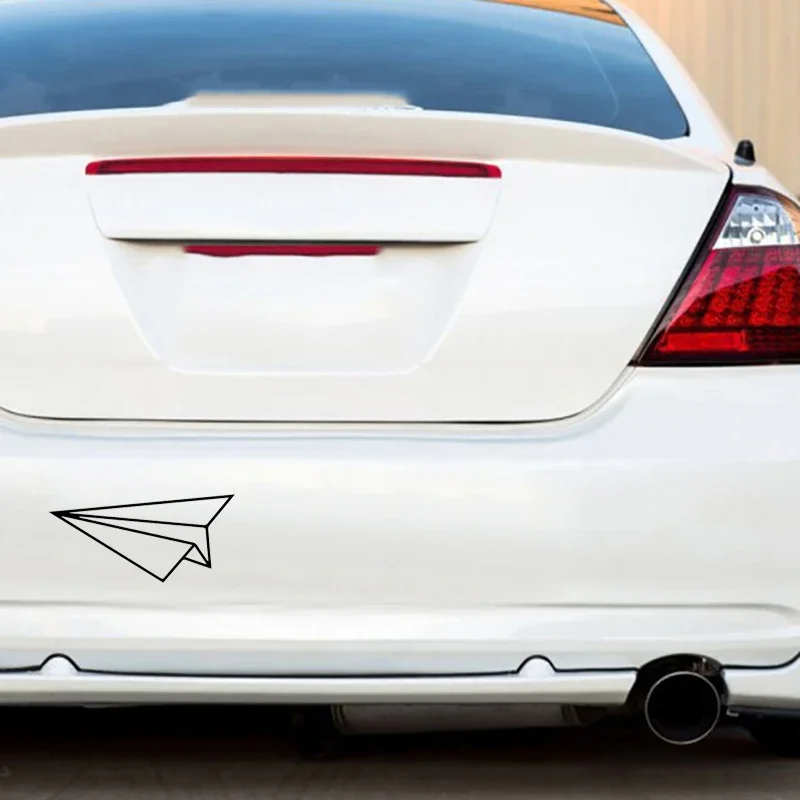 Paper airplane classic design, car window bumper, motorcycle helmet, home decoration, vinyl waterproof car sticker