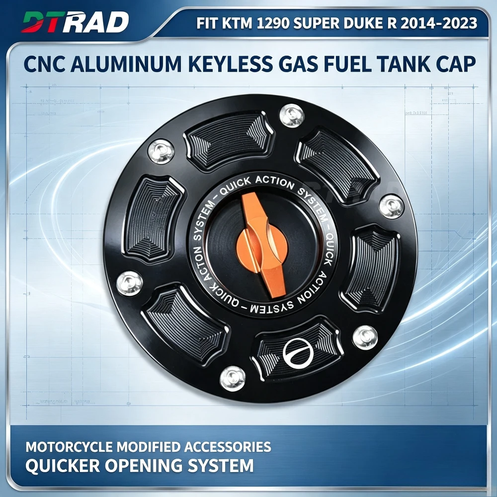 CNC Aluminum Keyless Gas Fuel Tank Cap Fit KTM 1290 SUPER DUKE R 2014-2023 Motorcycle Modified Accessories
