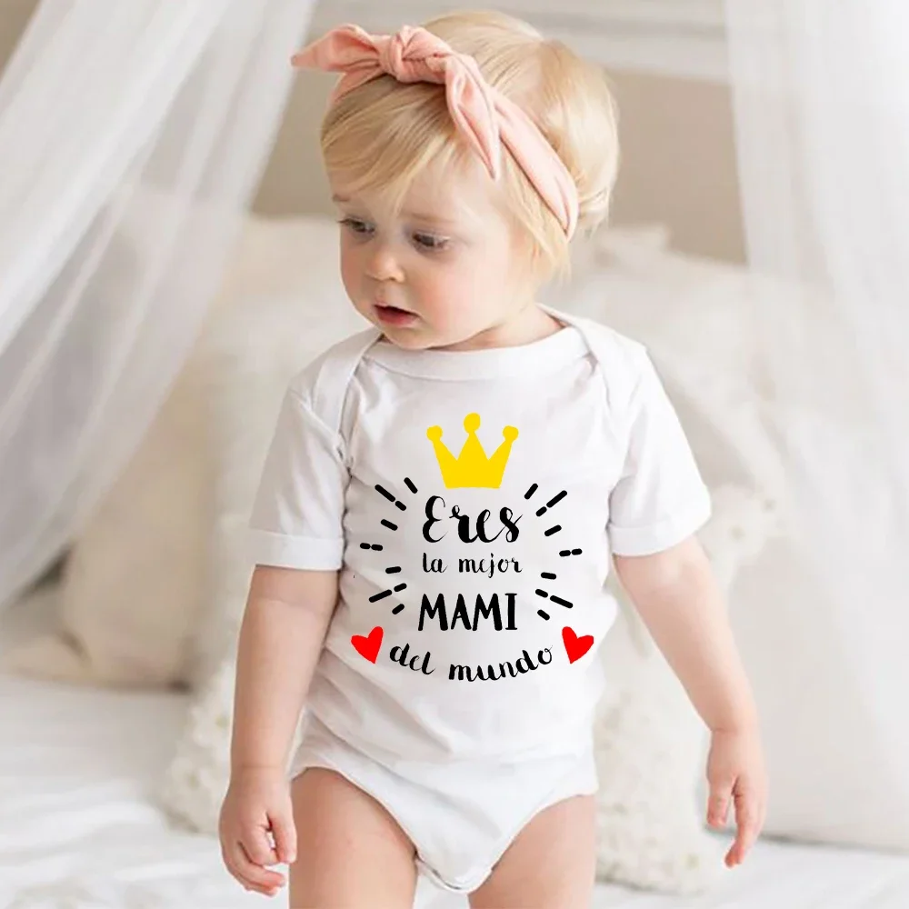 

You Are The Best Mom In The World Baby Boy Girl Bodysuit Mothers Day Toddler Outfits Infant Romper Newborn Baby Gifts for Mom