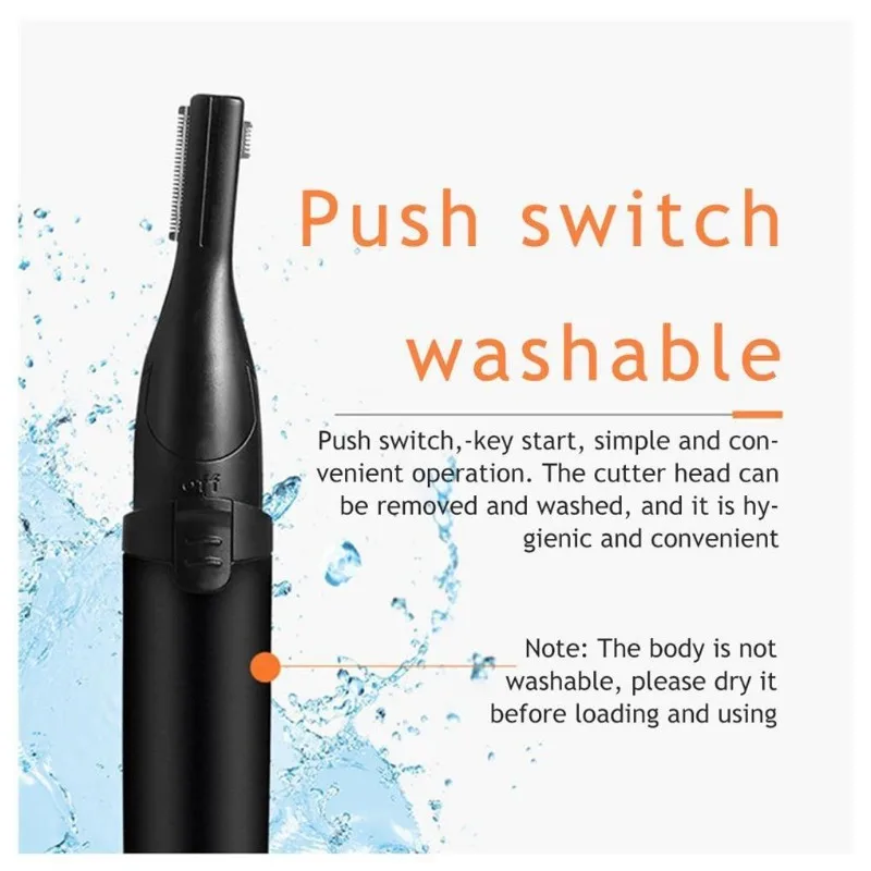 Elektryczny trymer do brwi / Depilator do twarzy / Mini golarka do twarzy / Natychmiastowy, bezbolesny, przenośny depilator