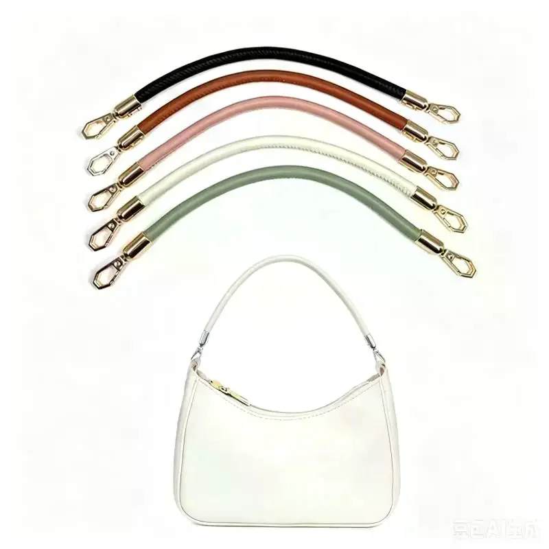 40CM PU Leather Bag Belt Gold Chain Buckle Handle Handbag Strap Women's Bag Handles Shoulder Bag Straps Replacement Accessories