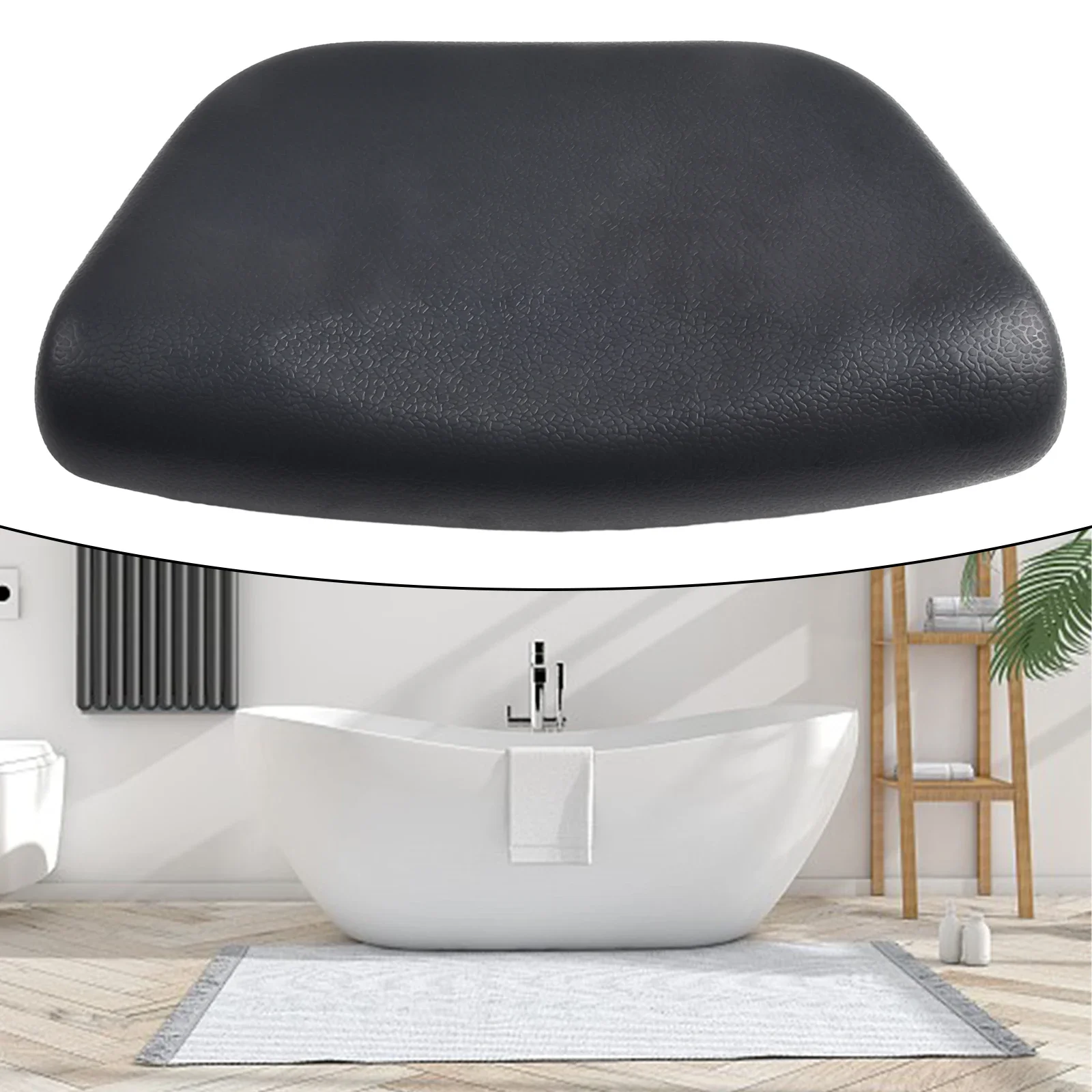 Spa Bath Pillow PU Bathtub Headrest Waterproof Bath Cushion 265*150*60mm Anti-slip Comfortable Support Back Tub Holder