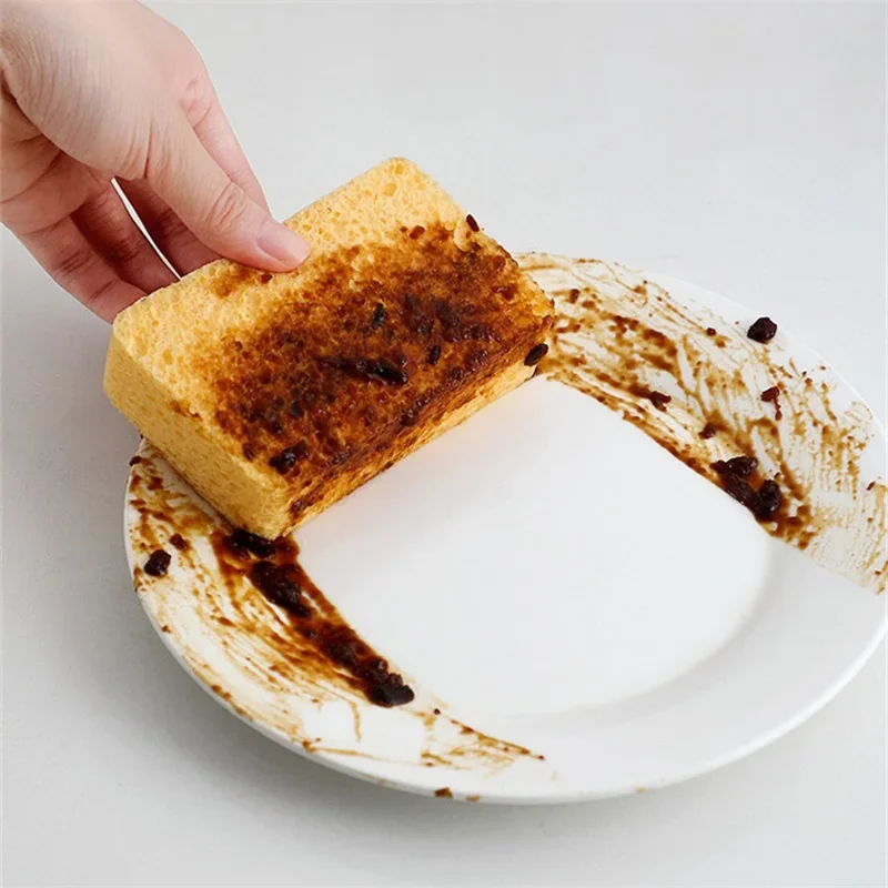 Kitchen wood pulp Melamine magic sponge Eraser For washing dishes Cooktop removes rust tableware Pan for home cleaning tools image 3