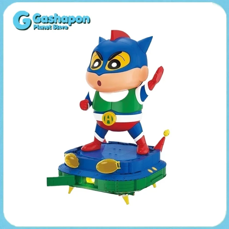 

Официальная коллекционная фигурка-конструктор AREAX Crayon Shin Chan Action Kamen большого размера в закрытой упаковке, декор для рабочего стола, подарок на день рождения